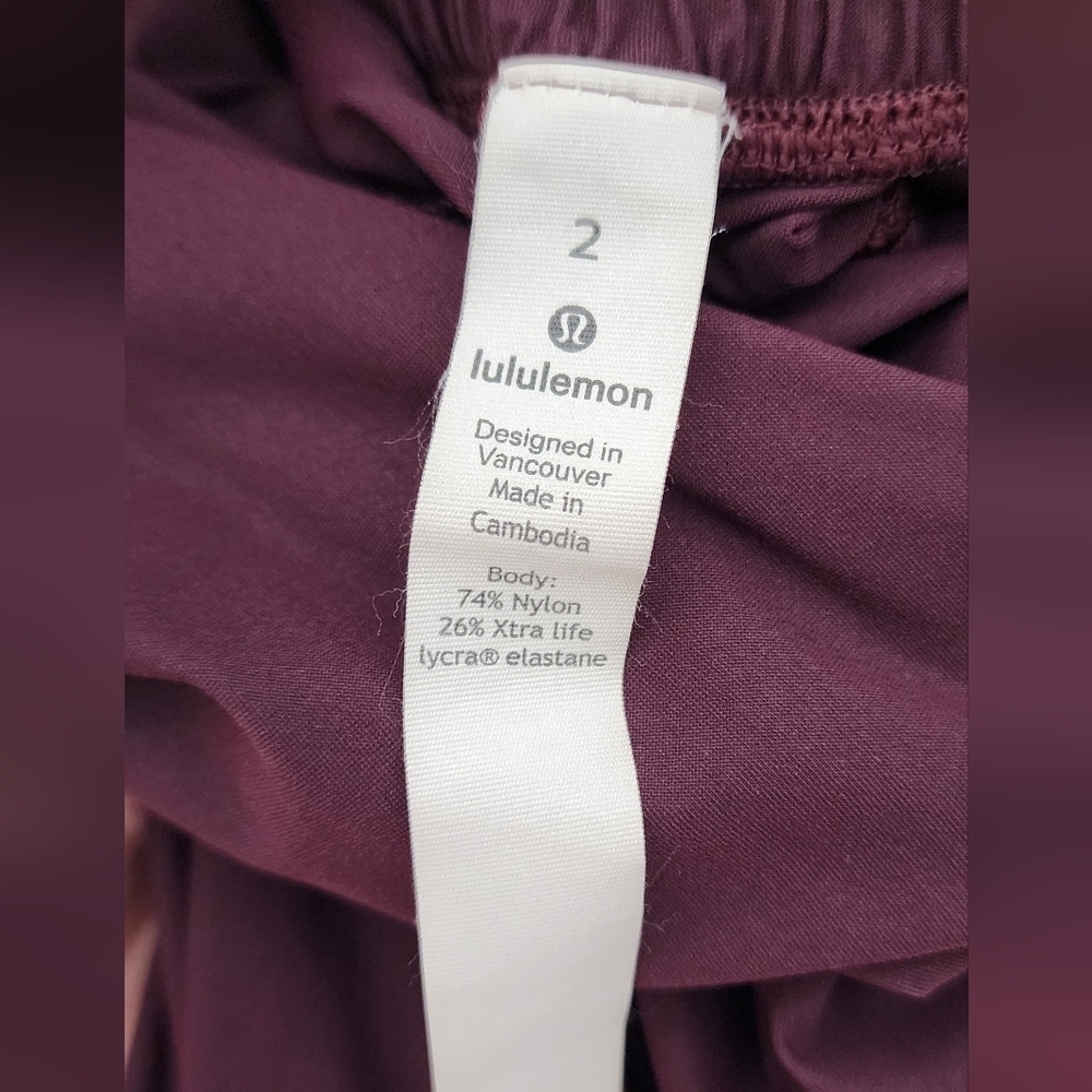 Lululemon All For It Jumpsuit Dark Adobe Stretchy Womens Size 2 - Picture 5 of 6